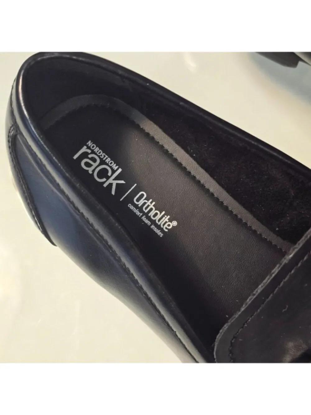 Nordstrom Rack Ortholite Baldwin Black Slip On Loafers Mens Sz 10 US Shoes